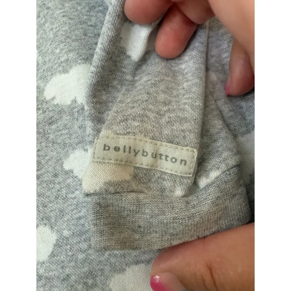Bellybutton Baby Gray Cloud Romper Coverall One Piece Size 68 or 6 months